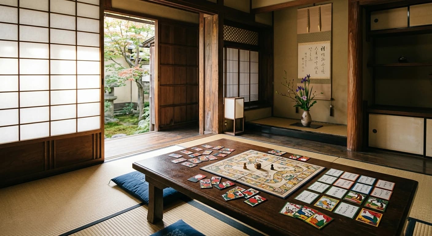 近畿に残る伝統遊びの歴史|町家で楽しんだ花札・双六・かるたの世界